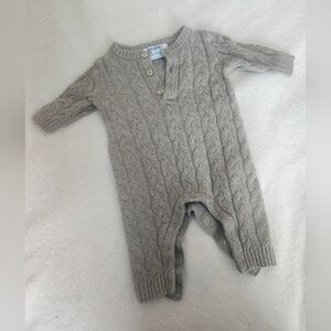 Old Navy Cable Knit Tan Baby Coverall